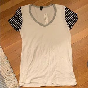 J.Crew Vintage Cotton Stripe Scoop-neck T-shirt